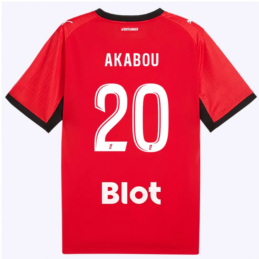 Danxen Dame Ayoub Akabou #20 Rød Svart Hvit Hjemmetrøye Drakt Trøye 2026/27 Skjorter T-Skjorte