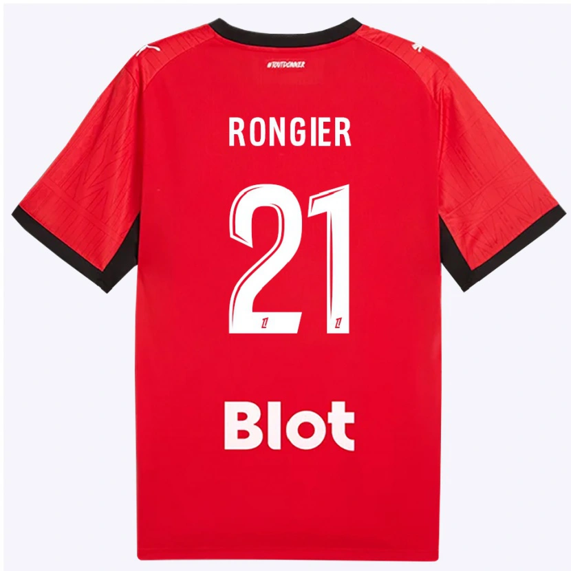 Danxen Dame Valentin Rongier #21 Rød Svart Hvit Hjemmetrøye Drakt Trøye 2026/27 Skjorter T-Skjorte