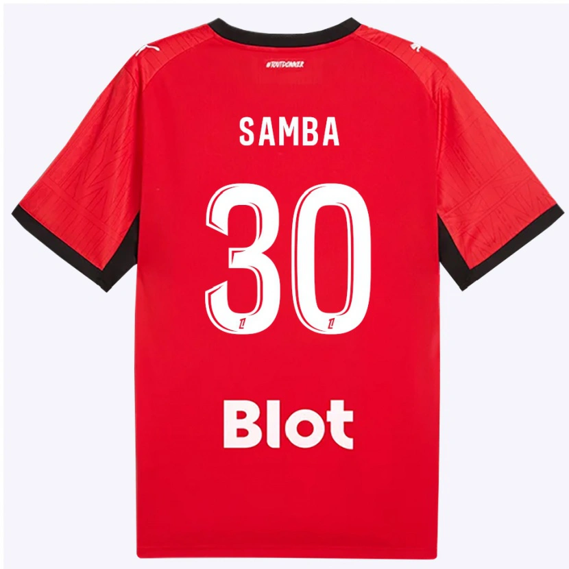 Danxen Dame Brice Samba #30 Rød Svart Hvit Hjemmetrøye Drakt Trøye 2026/27 Skjorter T-Skjorte