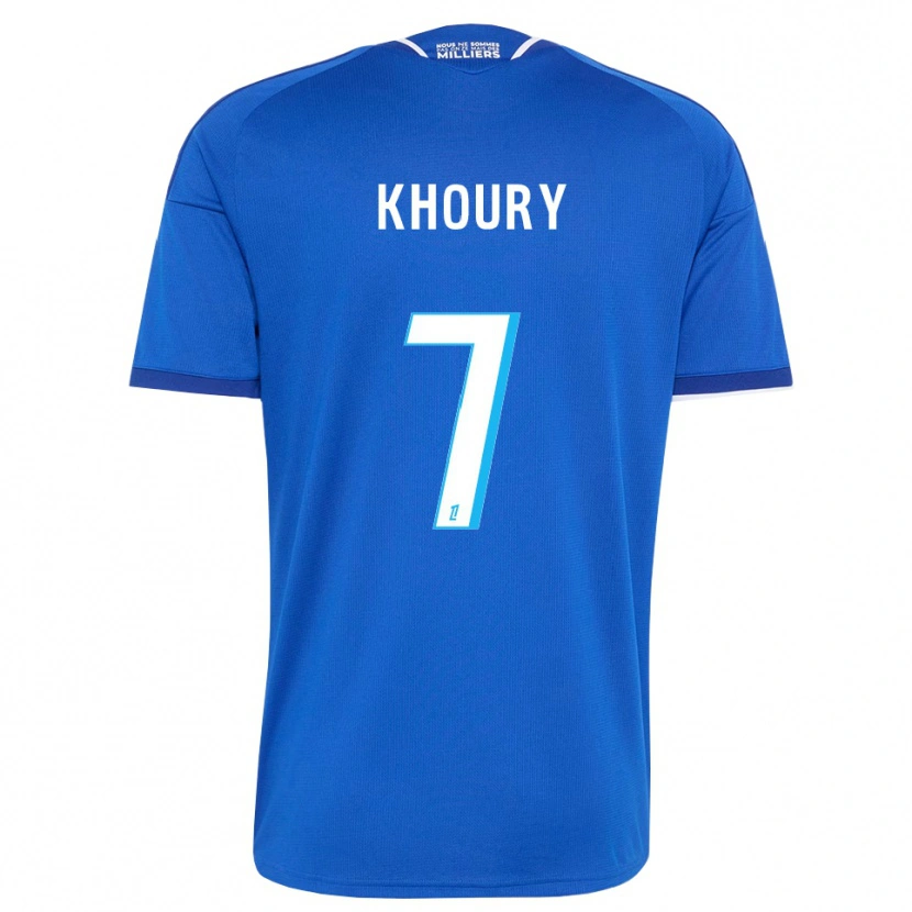 Danxen Dame Pilar Khoury #7 Kongelig Blå Hvit Hjemmetrøye Drakt Trøye 2026/27 Skjorter T-Skjorte