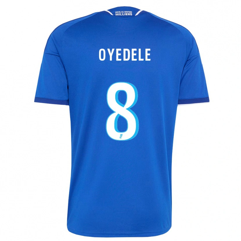 Danxen Dame Maxi Oyedele #8 Kongelig Blå Hvit Hjemmetrøye Drakt Trøye 2026/27 Skjorter T-Skjorte
