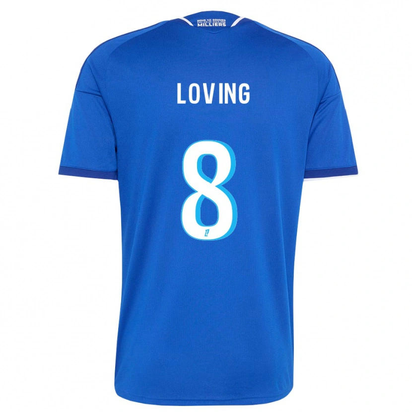 Danxen Dame Emma Loving #8 Kongelig Blå Hvit Hjemmetrøye Drakt Trøye 2026/27 Skjorter T-Skjorte