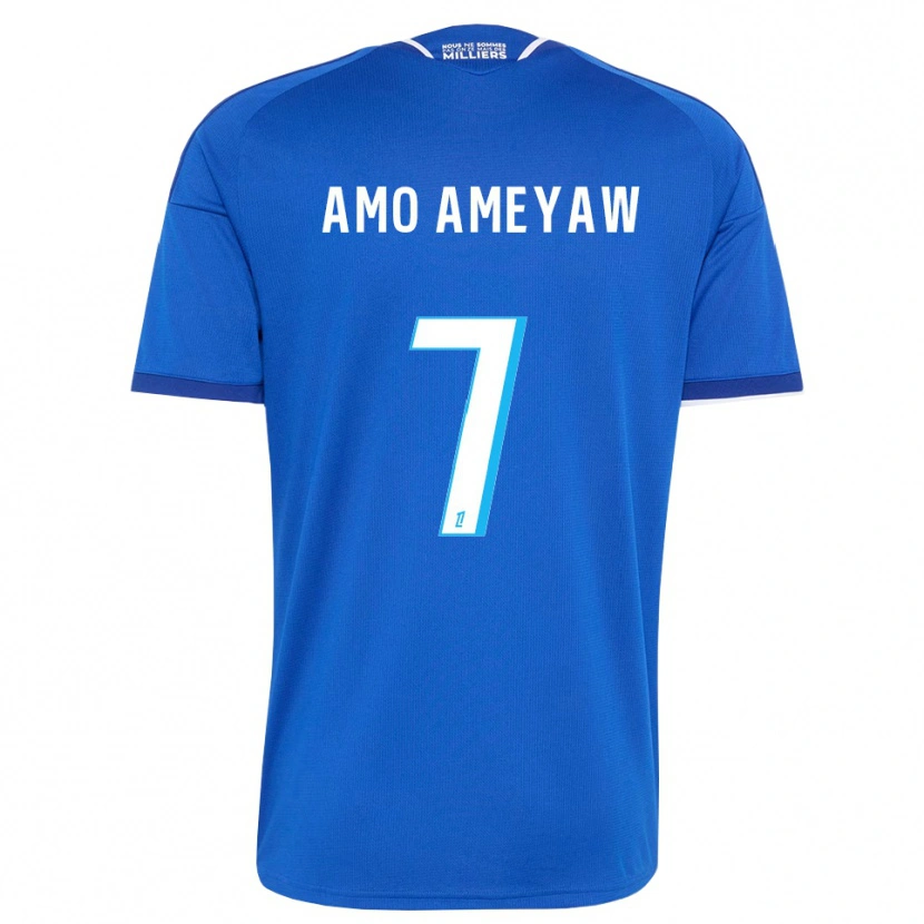 Danxen Dame Samuel Amo-Ameyaw #7 Kongelig Blå Hvit Hjemmetrøye Drakt Trøye 2026/27 Skjorter T-Skjorte