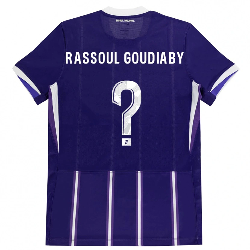 Danxen Dame Khadim Rassoul Goudiaby #0 Lilla Hvit Hjemmetrøye Drakt Trøye 2026/27 Skjorter T-Skjorte