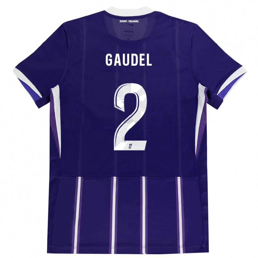 Danxen Dame Raphaël Gaudel #2 Lilla Hvit Hjemmetrøye Drakt Trøye 2026/27 Skjorter T-Skjorte