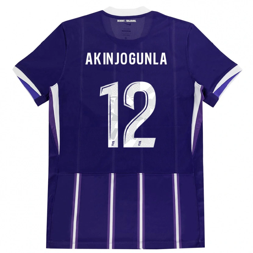Danxen Dame Michaël Akinjogunla #12 Lilla Hvit Hjemmetrøye Drakt Trøye 2026/27 Skjorter T-Skjorte