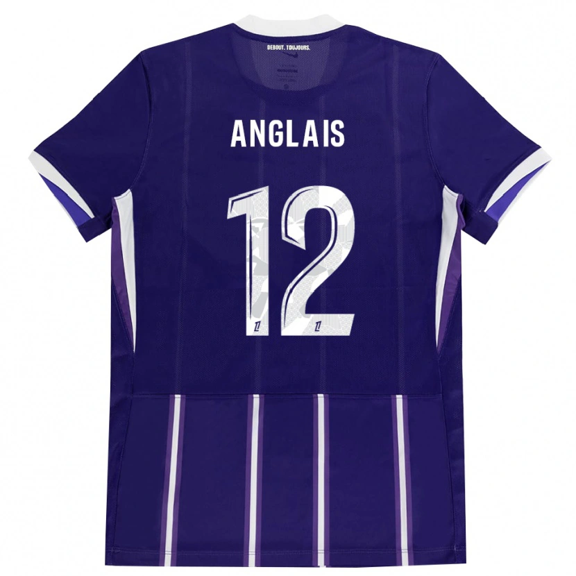 Danxen Dame Anaëlle Anglais #12 Lilla Hvit Hjemmetrøye Drakt Trøye 2026/27 Skjorter T-Skjorte