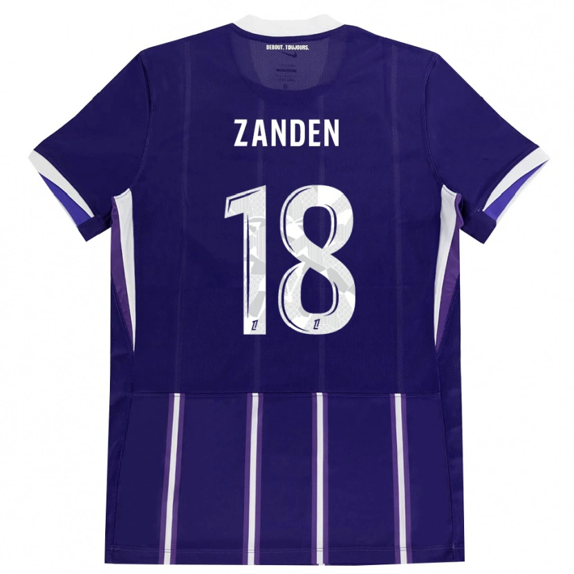 Danxen Dame Oliver Zandén #18 Lilla Hvit Hjemmetrøye Drakt Trøye 2026/27 Skjorter T-Skjorte