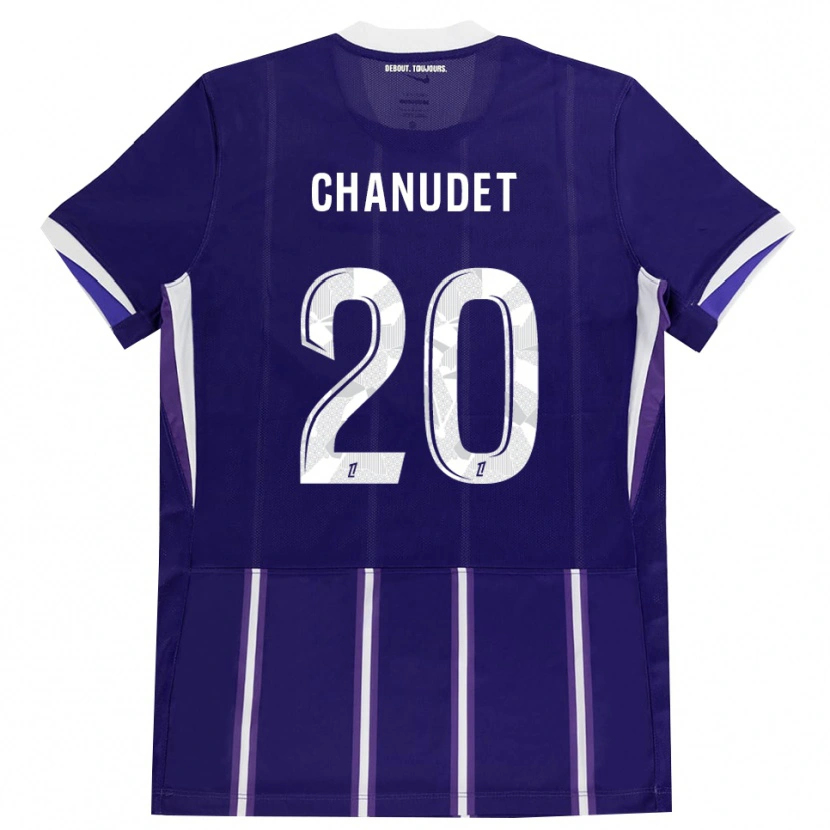 Danxen Dame Coralie Chanudet #20 Lilla Hvit Hjemmetrøye Drakt Trøye 2026/27 Skjorter T-Skjorte