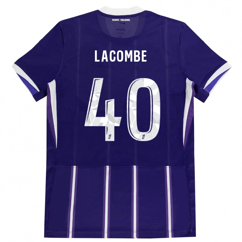 Danxen Dame Justin Lacombe #40 Lilla Hvit Hjemmetrøye Drakt Trøye 2026/27 Skjorter T-Skjorte