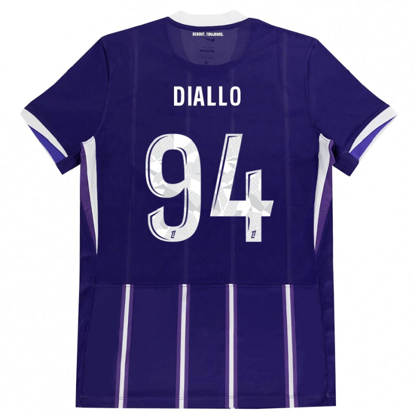 Danxen Dame Ismaïl Diallo #94 Lilla Hvit Hjemmetrøye Drakt Trøye 2026/27 Skjorter T-Skjorte