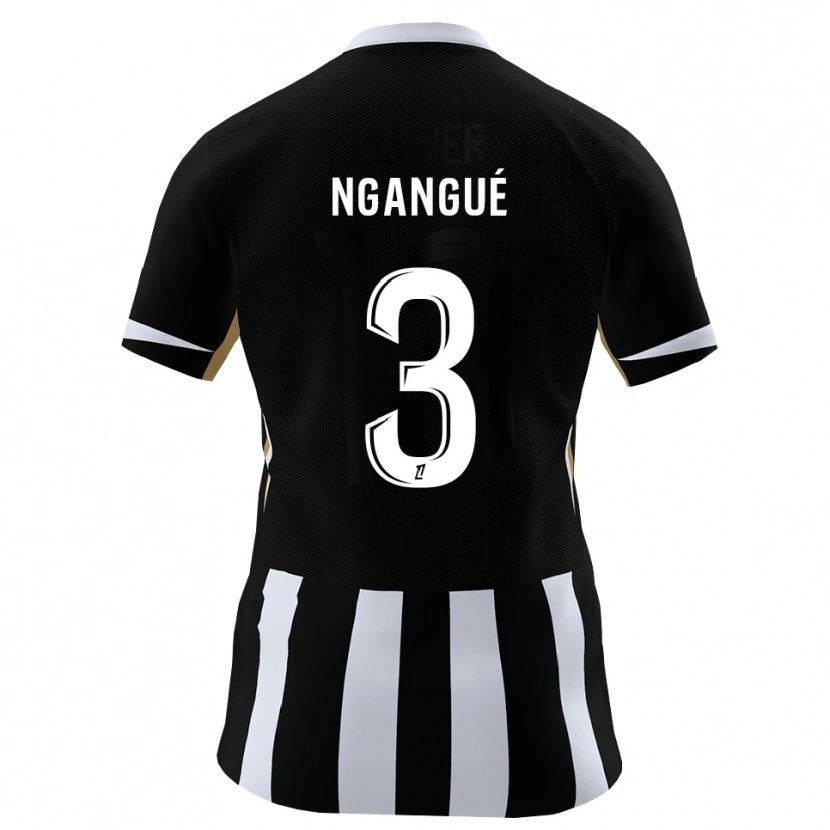 Danxen Dame Maurice Ngangué #3 Svart Blå Hjemmetrøye Drakt Trøye 2026/27 Skjorter T-Skjorte