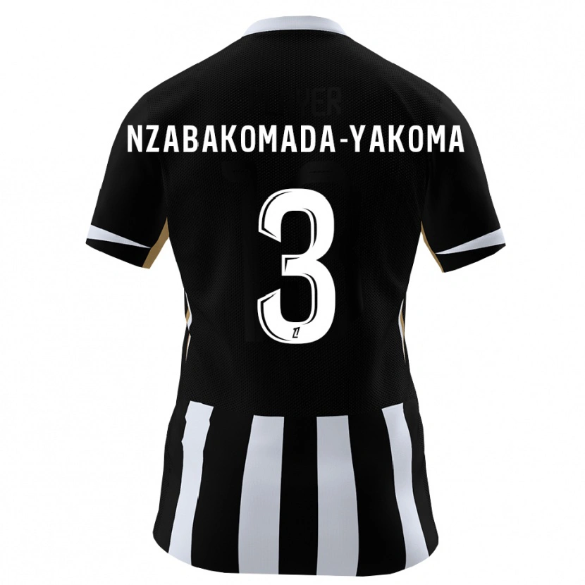 Danxen Dame Raphaël Nzabakomada-Yakoma #3 Svart Blå Hjemmetrøye Drakt Trøye 2026/27 Skjorter T-Skjorte