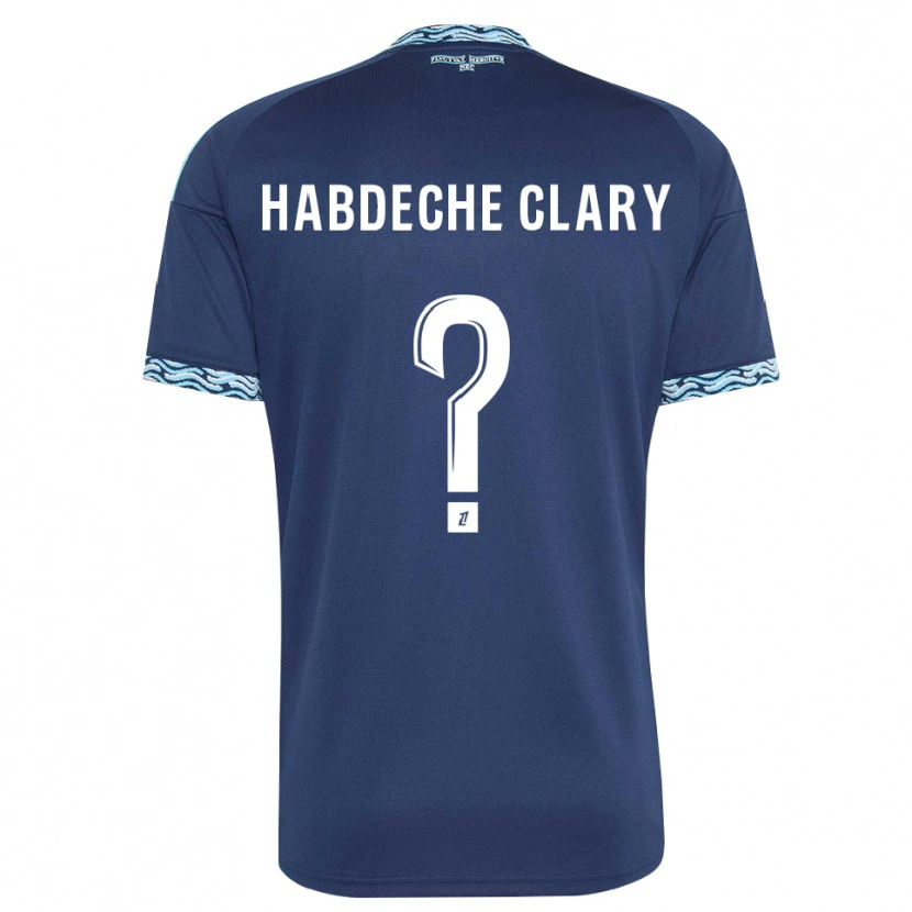 Danxen Dame Yanis Habdeche Clary #0 Stålblå Hvit Hjemmetrøye Drakt Trøye 2026/27 Skjorter T-Skjorte