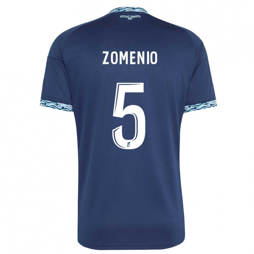 Danxen Dame Paco Zomenio #5 Stålblå Hvit Hjemmetrøye Drakt Trøye 2026/27 Skjorter T-Skjorte
