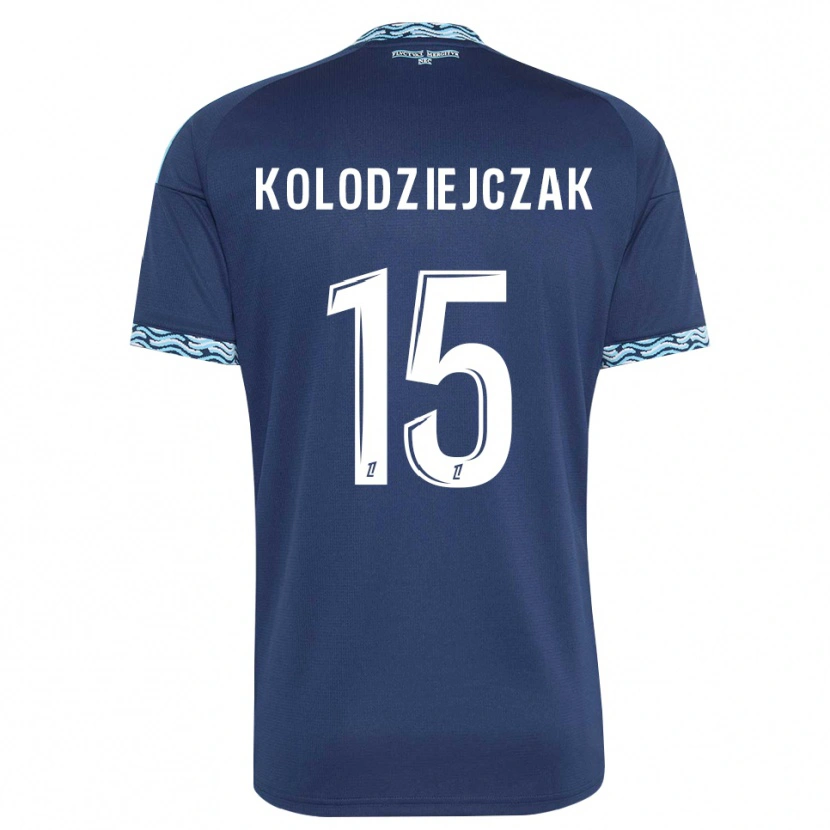 Danxen Dame Timothée Kolodziejczak #15 Stålblå Hvit Hjemmetrøye Drakt Trøye 2026/27 Skjorter T-Skjorte
