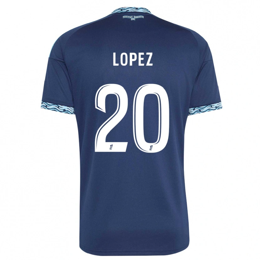 Danxen Dame Julien Lopez #20 Stålblå Hvit Hjemmetrøye Drakt Trøye 2026/27 Skjorter T-Skjorte