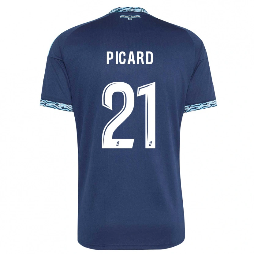 Danxen Dame Océane Picard #21 Stålblå Hvit Hjemmetrøye Drakt Trøye 2026/27 Skjorter T-Skjorte