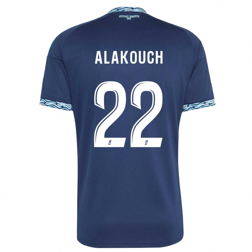 Danxen Dame Sofiane Alakouch #22 Stålblå Hvit Hjemmetrøye Drakt Trøye 2026/27 Skjorter T-Skjorte