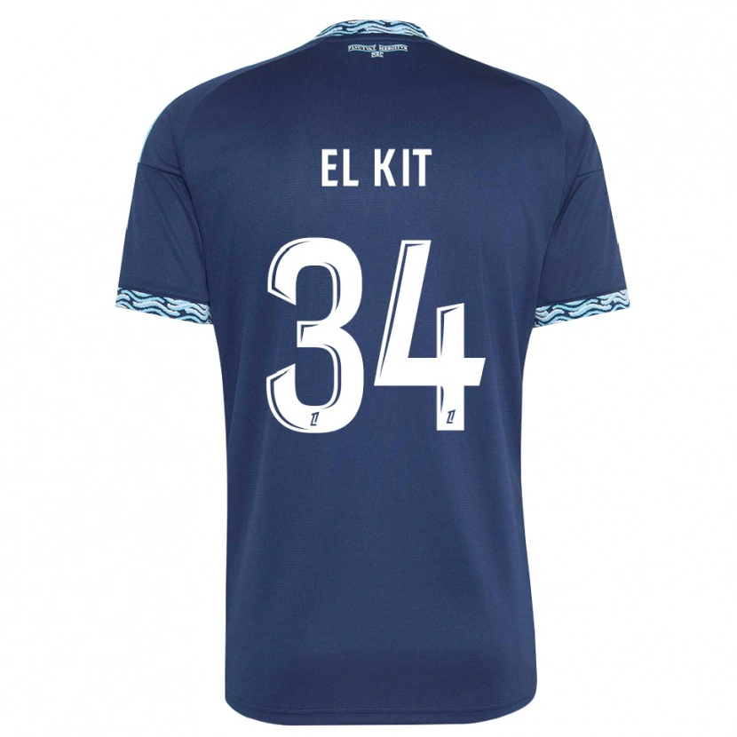 Danxen Dame Kamil El Kit #34 Stålblå Hvit Hjemmetrøye Drakt Trøye 2026/27 Skjorter T-Skjorte