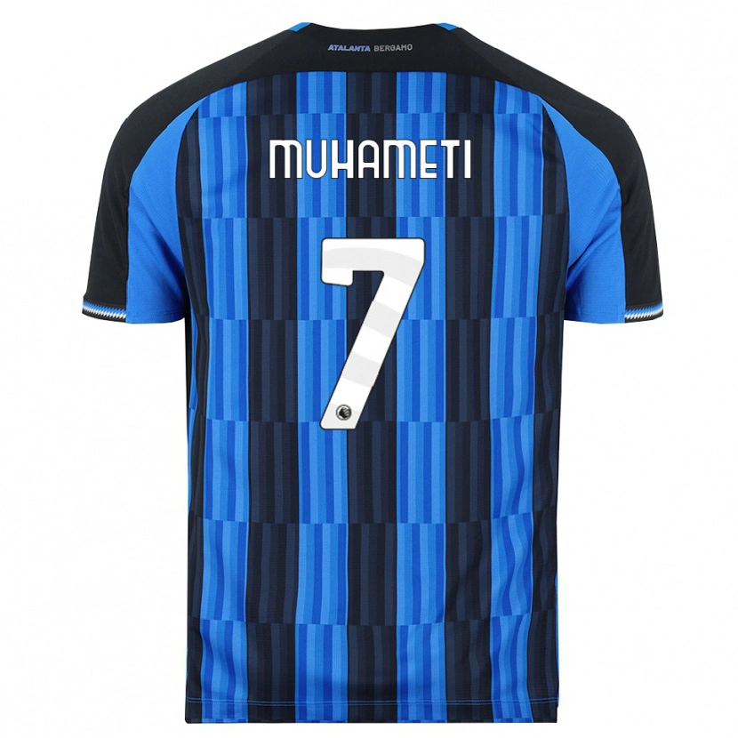 Danxen Dame Endri Muhameti #7 Blå Svart Rød Hjemmetrøye Drakt Trøye 2026/27 Skjorter T-Skjorte