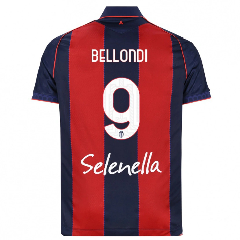 Danxen Dame Nicolò Bellondi #9 Kongeblå Rød Hvit Hjemmetrøye Drakt Trøye 2026/27 Skjorter T-Skjorte