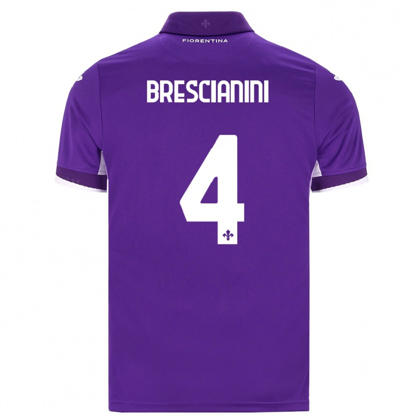 Danxen Dame Marco Brescianini #4 Lilla Hvit Rosa Hjemmetrøye Drakt Trøye 2026/27 Skjorter T-Skjorte