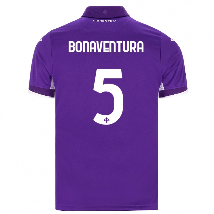 Danxen Dame Giacomo Bonaventura #5 Lilla Hvit Rosa Hjemmetrøye Drakt Trøye 2026/27 Skjorter T-Skjorte