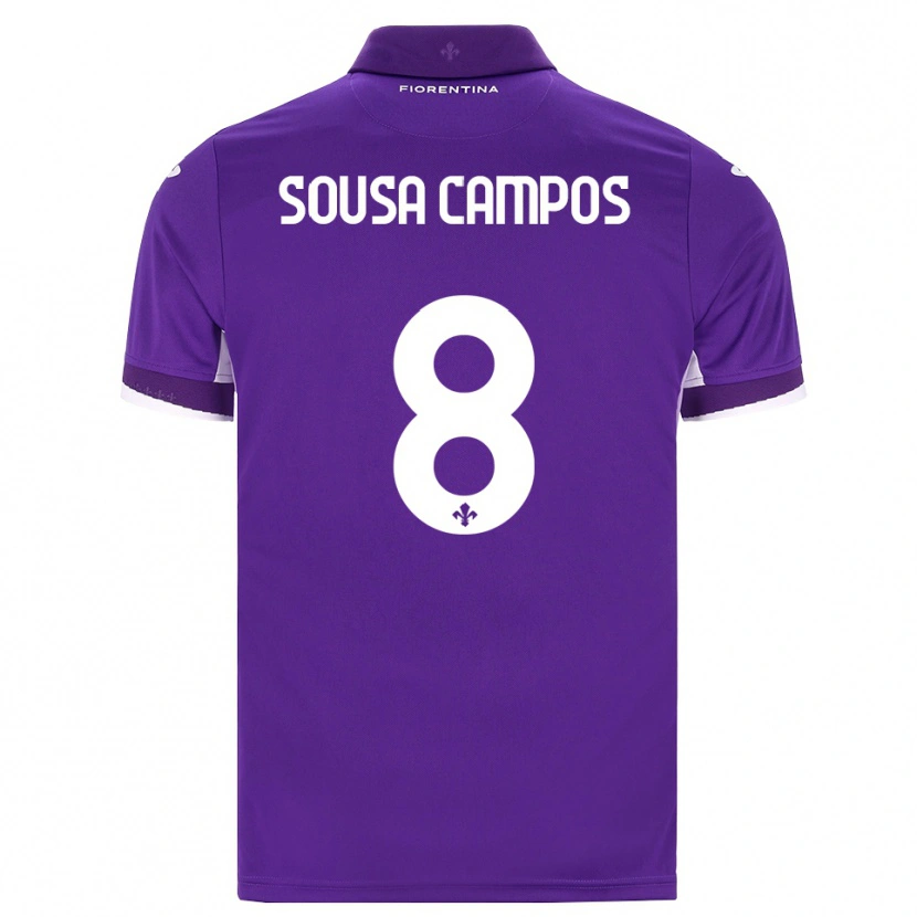 Danxen Dame Matteo Sousa Campos #8 Lilla Hvit Rosa Hjemmetrøye Drakt Trøye 2026/27 Skjorter T-Skjorte