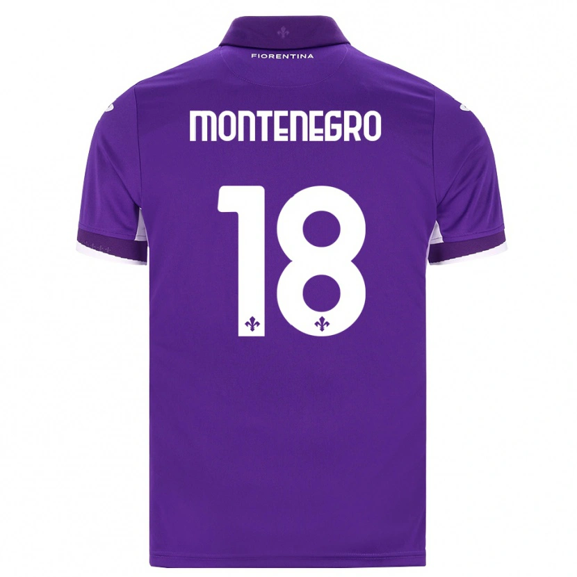 Danxen Dame Luca Montenegro #18 Lilla Hvit Rosa Hjemmetrøye Drakt Trøye 2026/27 Skjorter T-Skjorte