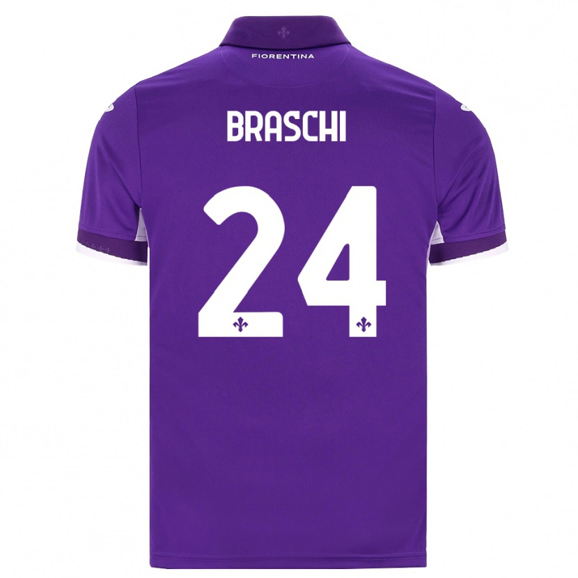 Danxen Dame Riccardo Braschi #24 Lilla Hvit Rosa Hjemmetrøye Drakt Trøye 2026/27 Skjorter T-Skjorte