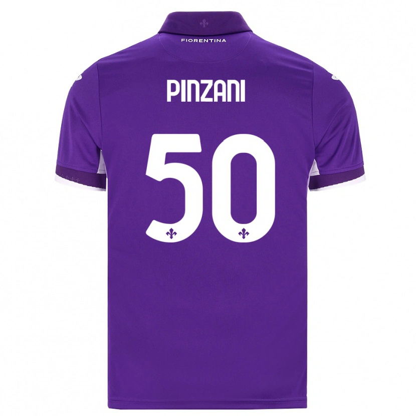 Danxen Dame Lorenzo Pinzani #50 Lilla Hvit Rosa Hjemmetrøye Drakt Trøye 2026/27 Skjorter T-Skjorte