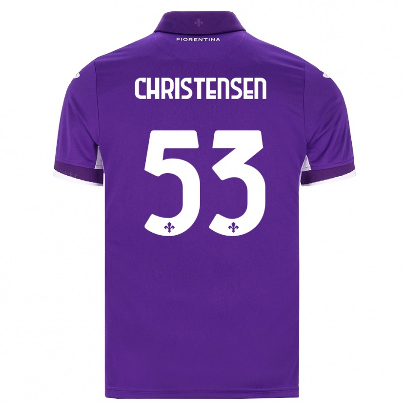 Danxen Dame Oliver Christensen #53 Lilla Hvit Rosa Hjemmetrøye Drakt Trøye 2026/27 Skjorter T-Skjorte