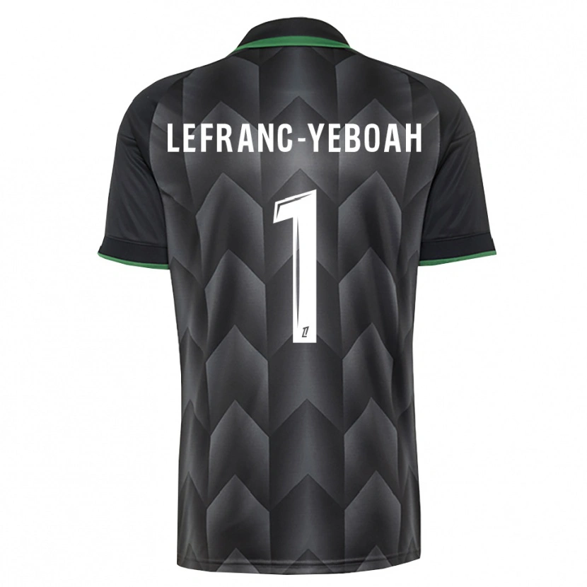 Danxen Dame Daïvy Lefranc-Yeboah #1 Hvit Svart Grønn Bortetrøye Drakt Trøye 2026/27 Skjorter T-Skjorte