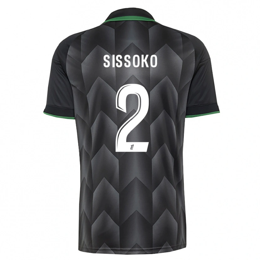 Danxen Dame Mustapha Sissoko #2 Hvit Svart Grønn Bortetrøye Drakt Trøye 2026/27 Skjorter T-Skjorte