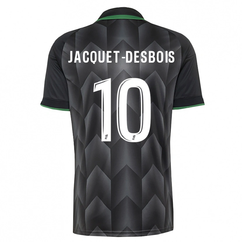 Danxen Dame Tairik Jacquet-Desbois #10 Hvit Svart Grønn Bortetrøye Drakt Trøye 2026/27 Skjorter T-Skjorte