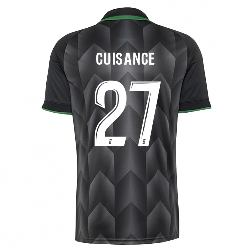 Danxen Dame Michaël Cuisance #27 Hvit Svart Grønn Bortetrøye Drakt Trøye 2026/27 Skjorter T-Skjorte