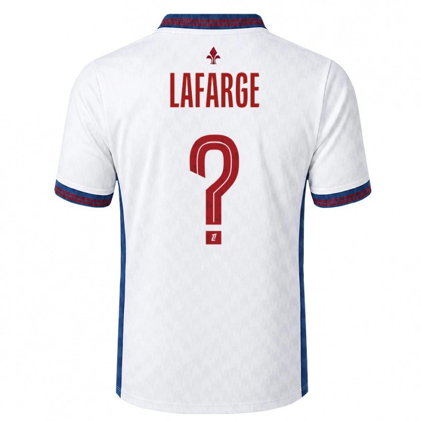 Danxen Dame Gabriel Lafarge #0 Rød Hvit Blå Bortetrøye Drakt Trøye 2026/27 Skjorter T-Skjorte