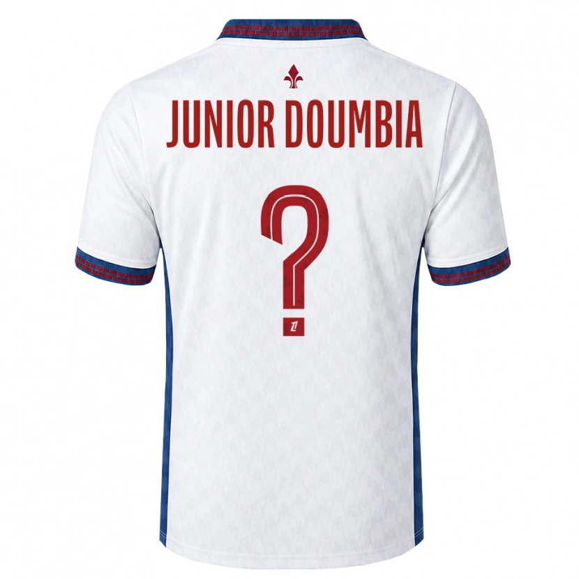 Danxen Dame Samba Junior Doumbia #0 Rød Hvit Blå Bortetrøye Drakt Trøye 2026/27 Skjorter T-Skjorte