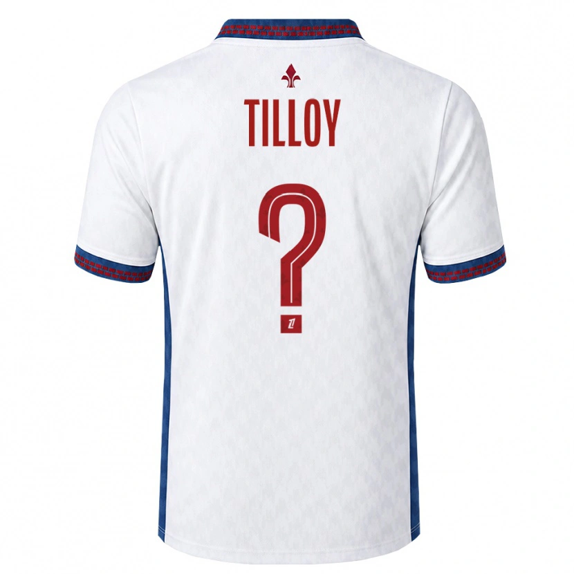 Danxen Dame Paul Tilloy #0 Rød Hvit Blå Bortetrøye Drakt Trøye 2026/27 Skjorter T-Skjorte
