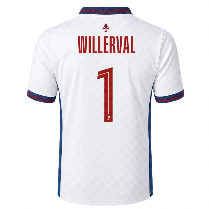 Danxen Dame William Willerval #1 Rød Hvit Blå Bortetrøye Drakt Trøye 2026/27 Skjorter T-Skjorte