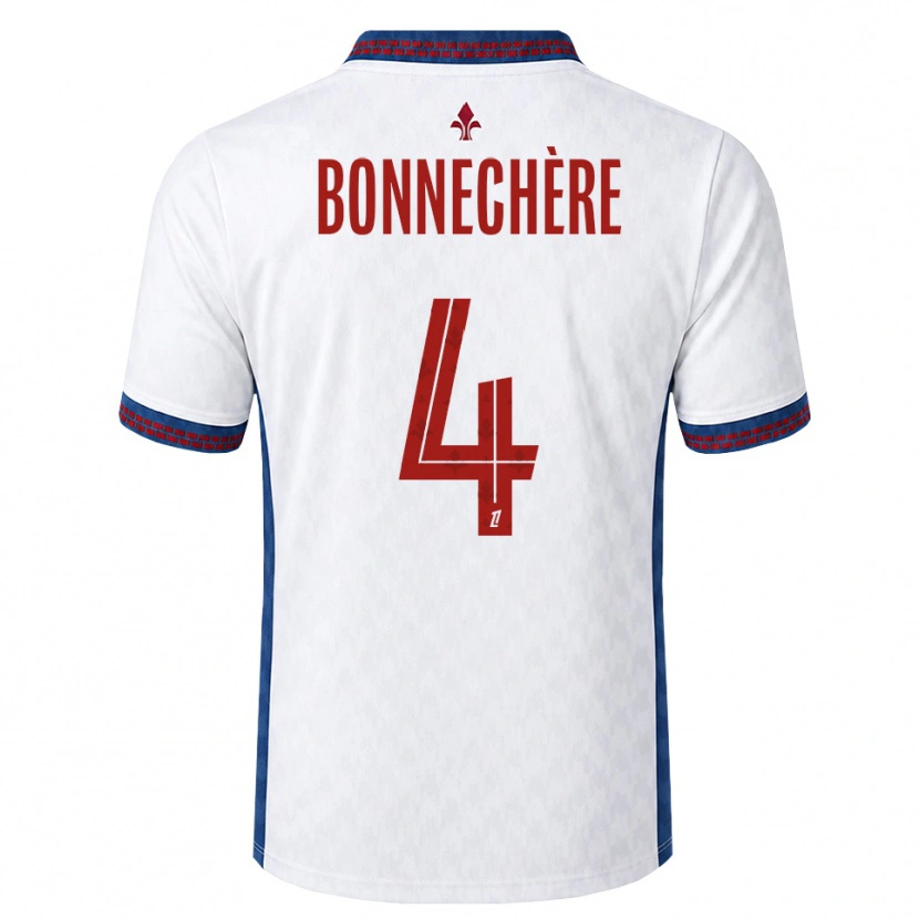 Danxen Dame Victor Bonnechère #4 Rød Hvit Blå Bortetrøye Drakt Trøye 2026/27 Skjorter T-Skjorte