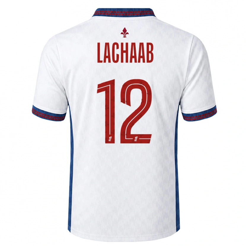 Danxen Dame Younes Lachaab #12 Rød Hvit Blå Bortetrøye Drakt Trøye 2026/27 Skjorter T-Skjorte
