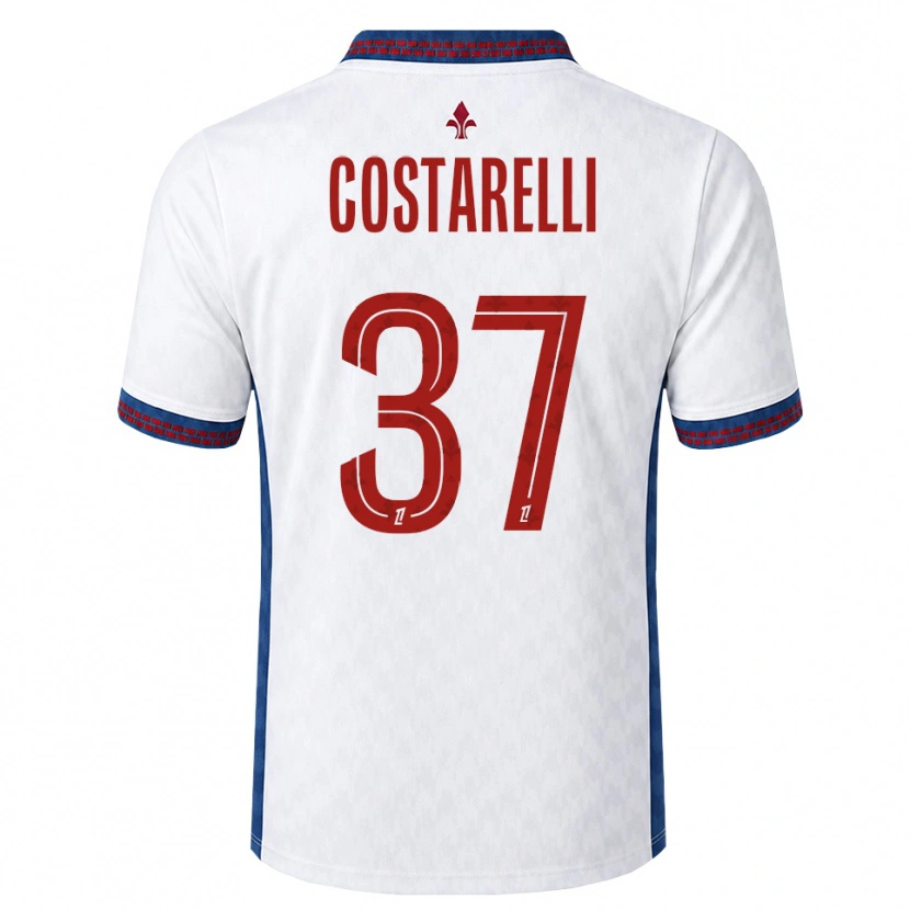 Danxen Dame Morgan Costarelli #37 Rød Hvit Blå Bortetrøye Drakt Trøye 2026/27 Skjorter T-Skjorte