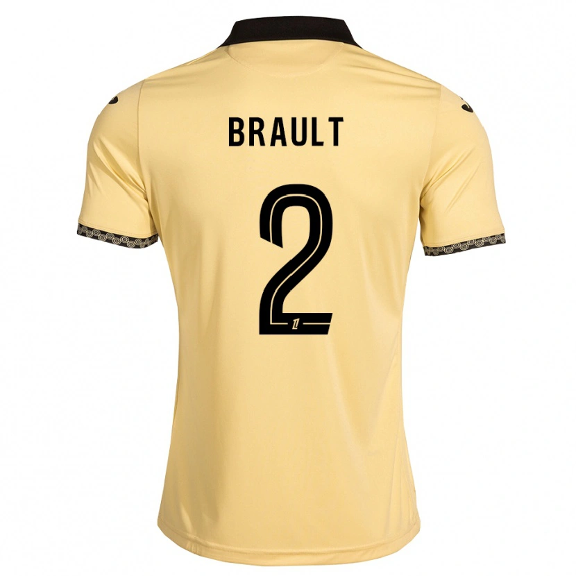 Danxen Dame Matis Brault #2 Navajo Hvit Svart Bortetrøye Drakt Trøye 2026/27 Skjorter T-Skjorte