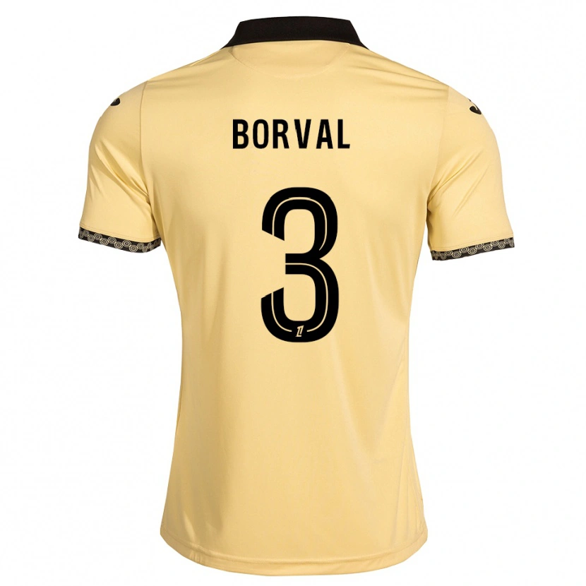 Danxen Dame Cyril Borval #3 Navajo Hvit Svart Bortetrøye Drakt Trøye 2026/27 Skjorter T-Skjorte