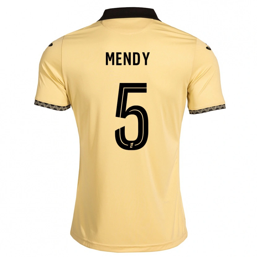 Danxen Dame Benjamin Mendy #5 Navajo Hvit Svart Bortetrøye Drakt Trøye 2026/27 Skjorter T-Skjorte