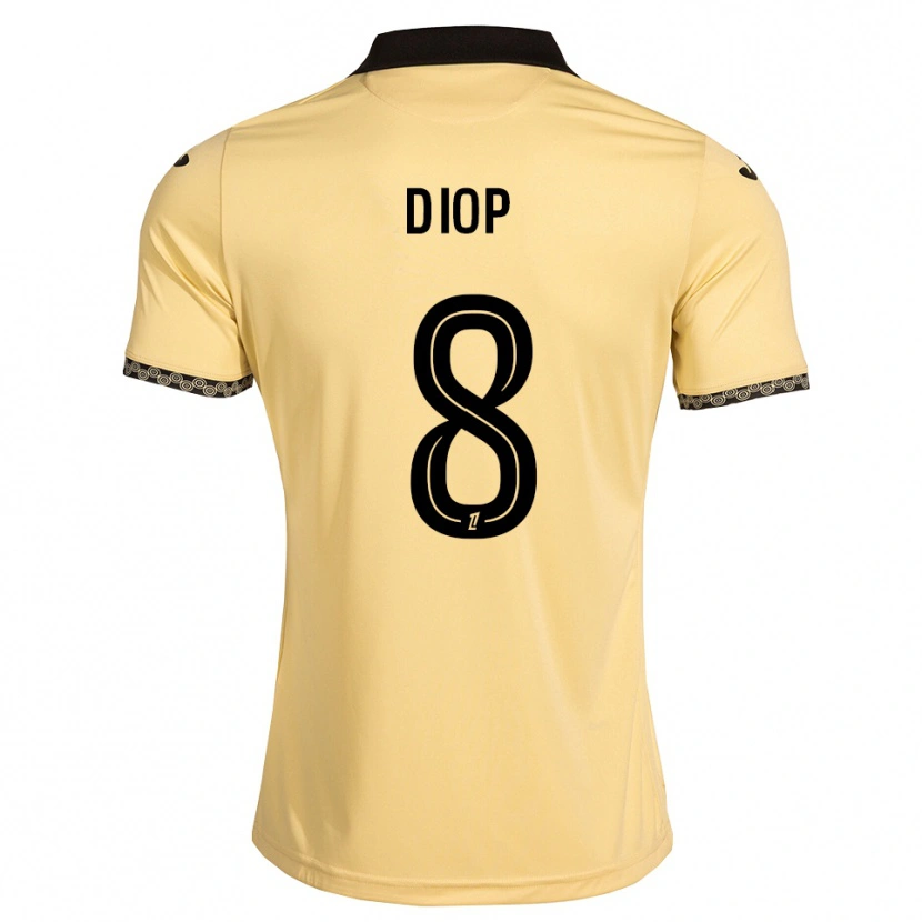 Danxen Dame Samba Diop #8 Navajo Hvit Svart Bortetrøye Drakt Trøye 2026/27 Skjorter T-Skjorte