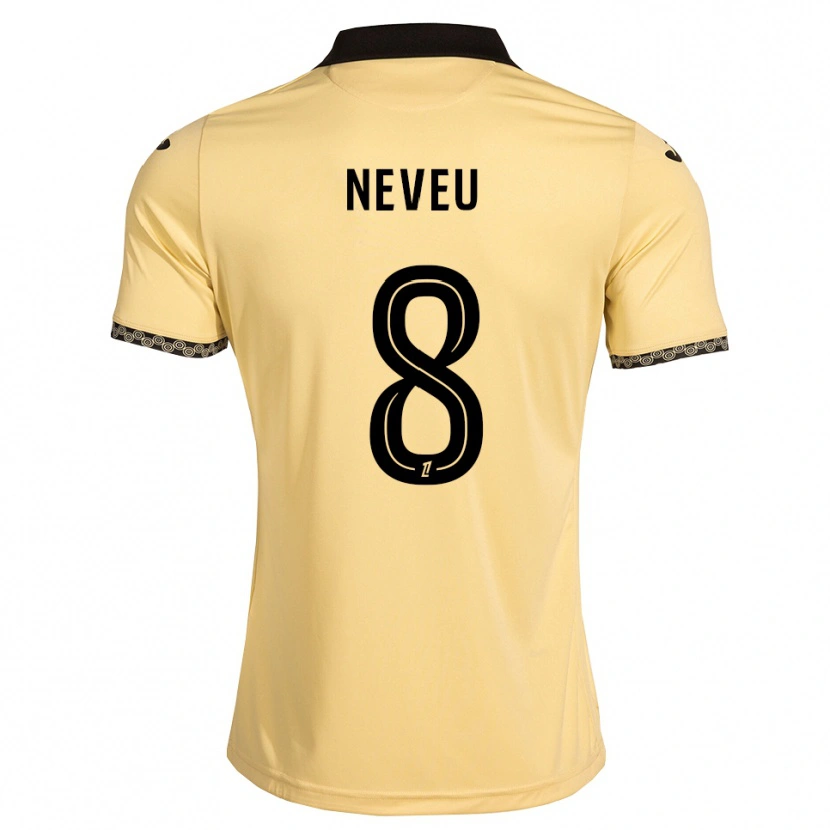 Danxen Dame Tom Neveu #8 Navajo Hvit Svart Bortetrøye Drakt Trøye 2026/27 Skjorter T-Skjorte