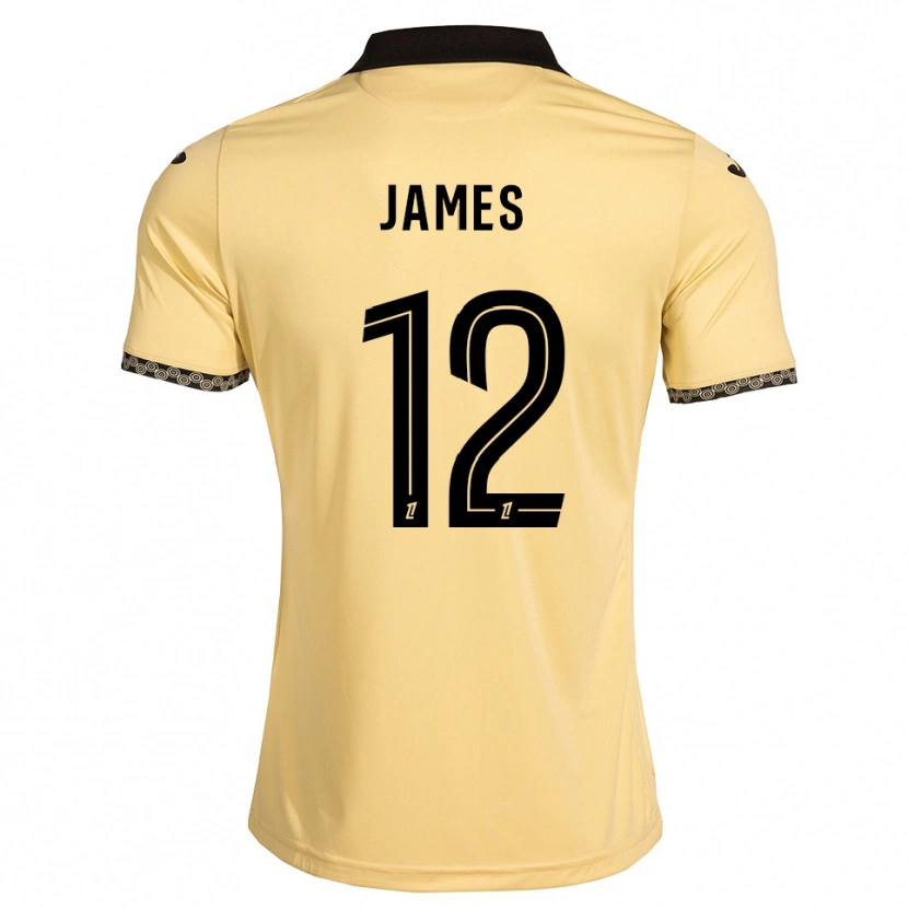 Danxen Dame Isaac James #12 Navajo Hvit Svart Bortetrøye Drakt Trøye 2026/27 Skjorter T-Skjorte